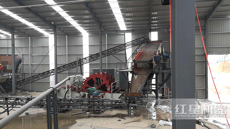 洗砂廠增設(shè)洗砂環(huán)節(jié)，現(xiàn)場(chǎng)實(shí)拍