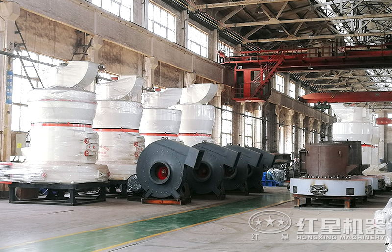 紅星機器磨粉機車間實拍，全部是自主生產